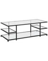 Abraham + Ivy Greenwich 54in Rectangular Coffee Table In Black