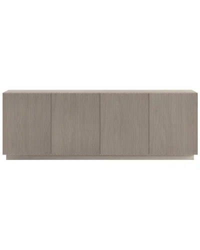 Abraham + Ivy Halifax Rectangular Fluted Tv Stand For Tvs Up To 75 In Gray