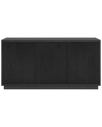 Abraham + Ivy Hanson Rectangular Fluted Tv Stand For Tvs Up To 55 In Black
