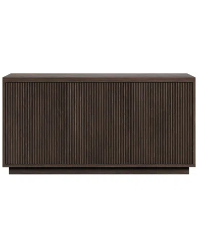 Abraham + Ivy Hanson Rectangular Fluted Tv Stand For Tvs Up To 55 In Brown
