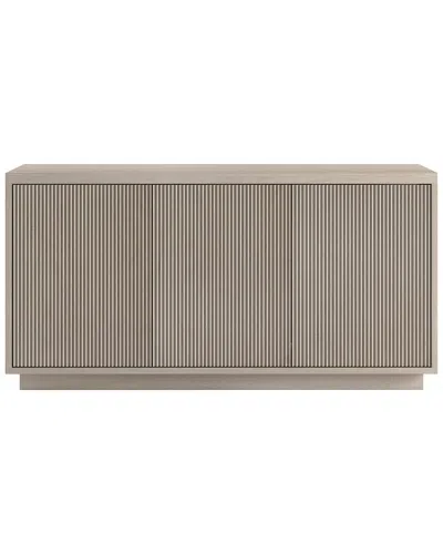 Abraham + Ivy Hanson Rectangular Fluted Tv Stand For Tvs Up To 55 In Neutral