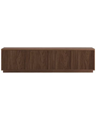 Abraham + Ivy Hanson Rectangular Fluted Tv Stand For Tvs Up To 85 In Brown
