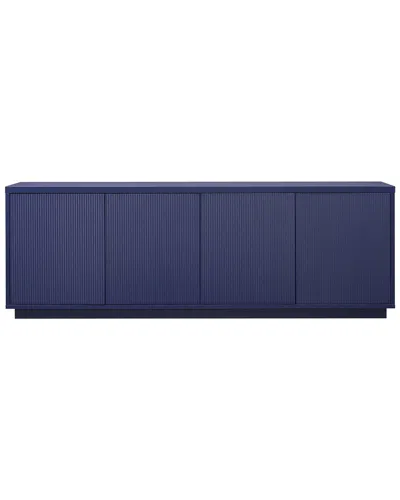 Abraham + Ivy Hanson Rectangular Stand For Tvs Up To 75in In Blue