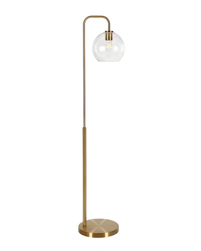 Abraham + Ivy Harrison Arc Brass Floor Lamp In Gold
