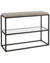Abraham + Ivy Hector 42in Rectangular Console Table In Black