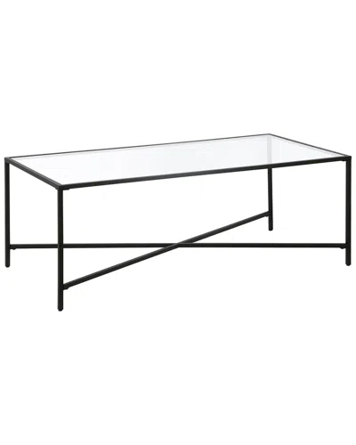 Abraham + Ivy Henley Blackened Bronze Coffee Table With Glass Top