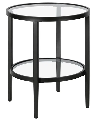 Abraham + Ivy Judy Mirrored Side Table In Black