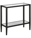 Abraham + Ivy Hera 24in Rectangular Side Table In Black