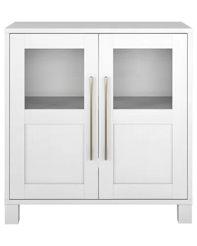 Abraham + Ivy Holbrook 28in Rectangular Accent Cabinet In Burgundy