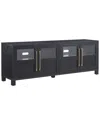 Abraham + Ivy Holbrook Rectangular Tv Stand For Tvs Up To 75in In Black