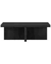 Abraham + Ivy Holm 44in Rectangular Coffee Table In Black