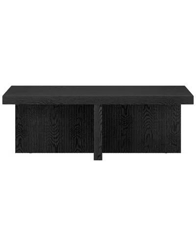 Abraham + Ivy Holm 44in Rectangular Coffee Table In Black