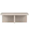 Abraham + Ivy Holm 44in Rectangular Coffee Table In Neutral