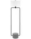 Abraham + Ivy Howland 63 Tall Floor Lamp With Fabric Shade In Black