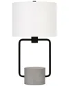 Abraham + Ivy Howland & Concrete Table Lamp In Black