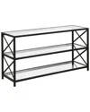 Abraham + Ivy Hutton Blackened Bronze Tv Stand In Black