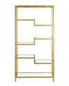 Abraham + Ivy Johann Bookcase In Gold
