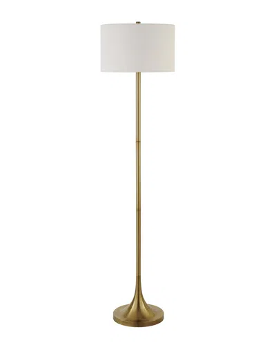 Abraham + Ivy Josephine Brass Floor Lamp In Gold