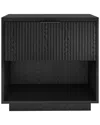 Abraham + Ivy Karten 24in Rectangular Nightstand In Black