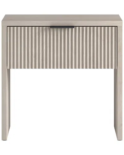 Abraham + Ivy Kenslow 24in Rectangular Nightstand In White