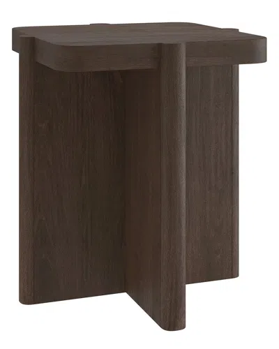 Abraham + Ivy Laguna 20 Wide Square Side Table In Brown