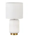 Abraham + Ivy Lambert Matte White Ceramic Mini Accent Lamp In White