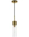 Abraham + Ivy Lance Pendant Light In Brass