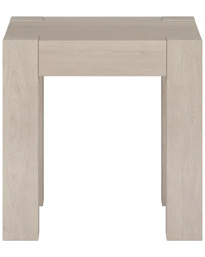 Abraham + Ivy Langston 22in Square Side Table In Gray