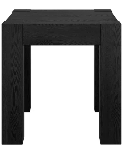 Abraham + Ivy Langston 22in Square Side Table In Burgundy