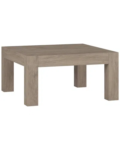 Abraham + Ivy Langston 34in Wide Square Coffee Table In Neutral