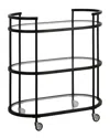 Abraham + Ivy Leif Bar Cart In Black