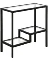 Abraham + Ivy Lovett 24in Rectangular Side Table In Black