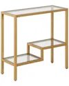 Abraham + Ivy Lovett 24in Rectangular Side Table In Gold
