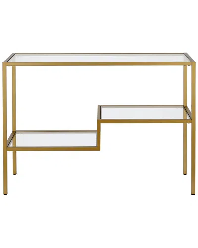 Abraham + Ivy Lovett 42in Rectangular Console Table In Gold