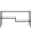Abraham + Ivy Lovett 55in Blackened Bronze Console Table In Black