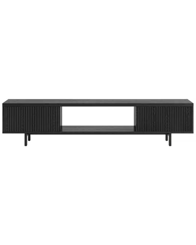 Abraham + Ivy Lucien Rectangular Tv Stand For Tvs Up To 78in In Black