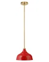 Abraham + Ivy Mackenzie Pendant With Metal Shade In Red