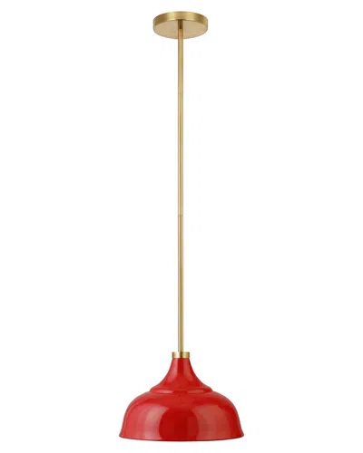Abraham + Ivy Mackenzie Pendant With Metal Shade In Red