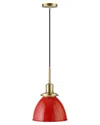 Abraham + Ivy Madison Pendant With Metal Shade In Red