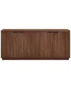 Abraham + Ivy Mansfield 68 Wide Rectangular Buffet Table In Sat In Brown