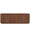 Abraham + Ivy Mansfield 68 Wide Rectangular Buffet Table In Sat In Brown