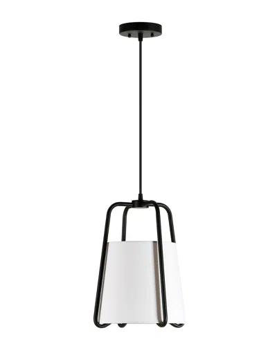 Abraham + Ivy Marduk Contemporary Fabric Pendant Finish In Black