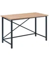 Abraham + Ivy Martina Rectangular 47.5in Desk In Black