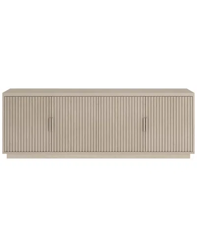 Abraham + Ivy Mero Rectangular Fluted Tv Stand For Tvs Up To 75 In Brown