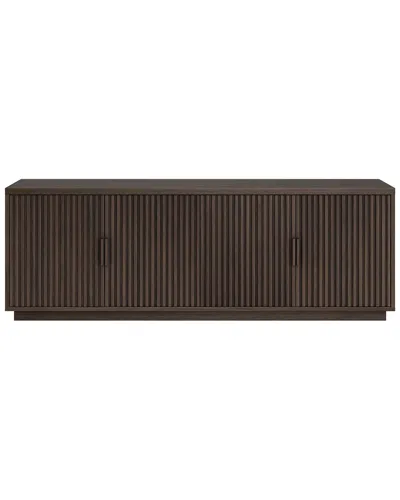 Abraham + Ivy Mero Rectangular Fluted Tv Stand For Tvs Up To 75 In Brown