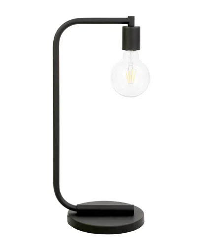 Abraham + Ivy Morgan Blackened Bronze Arc Table Lamp