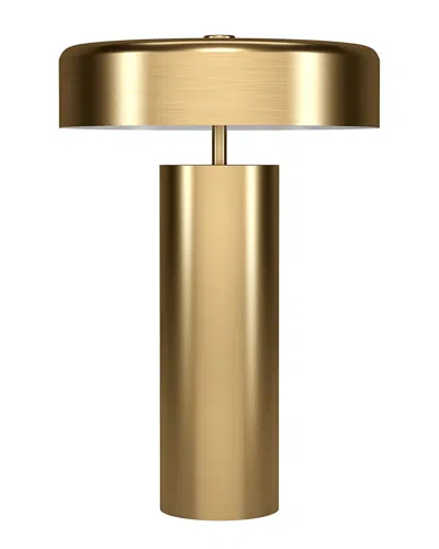 Abraham + Ivy Nash 24in Tall Table Lamp With Metal Shade In Gold