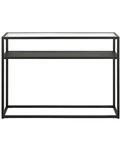 Abraham + Ivy Nellie 42in Rectangular Console Table With Metal Mesh Shelf