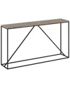 Abraham + Ivy Nia 55in Rectangular Console Table In Black