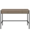 Abraham + Ivy Nolan 48in Rectangular Writing Desk In Brown